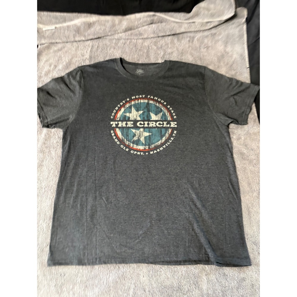 Grand Ole Opry The‎ Circle Nashville TN Graphic T-Shirt Mens XL Charcoal Gray